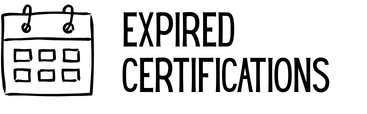 Expired Certifications