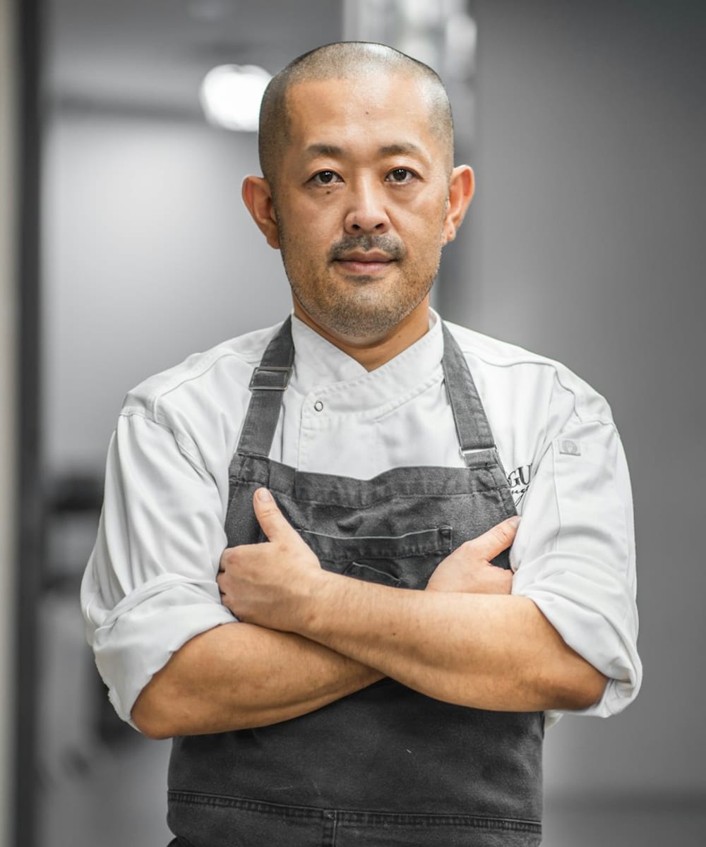 Professional chef in a commercial kitchen
